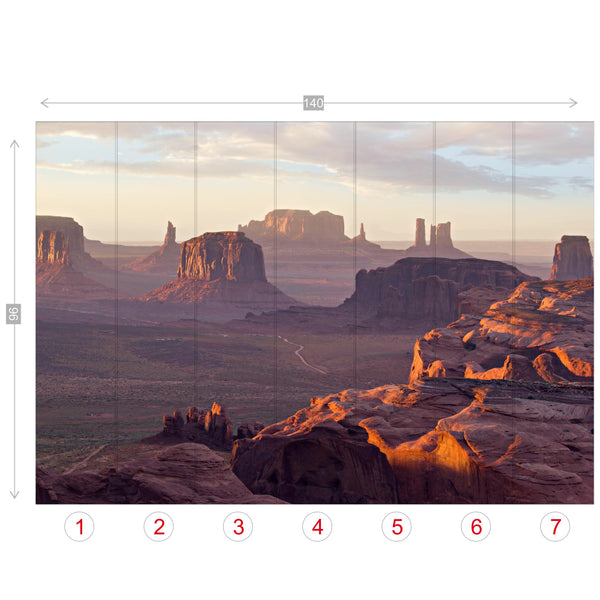 Wall Murals Wallpaper Desert Mounds Scenic Wall Decor, 4 Sizes