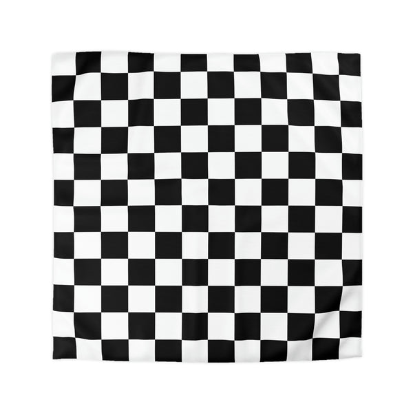 Checkered Bedding Duvet Cover Microfiber, 4 Sizes