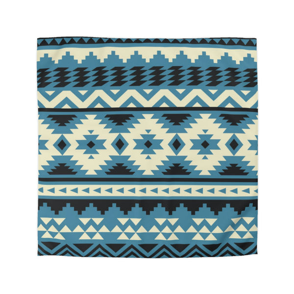Colorado River Microfiber Duvet Cover, Southwestern Bedding Aztec Print