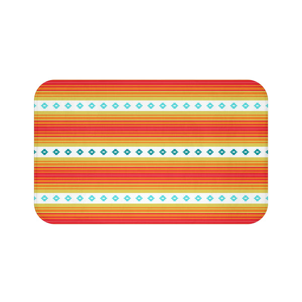 Bath Mat Boho Bath Mat Bathroom Mat Southwestern Bathroom Decor Small & Large Microfiber