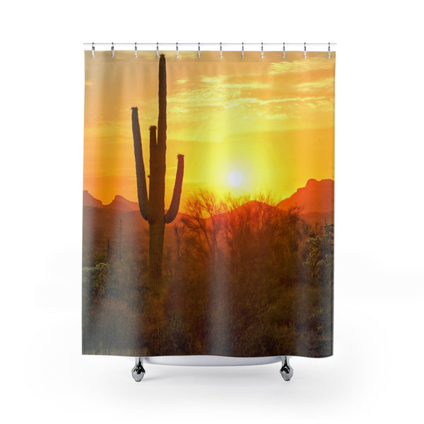 Shower Curtain, Desert Scene, Bathroom Decor