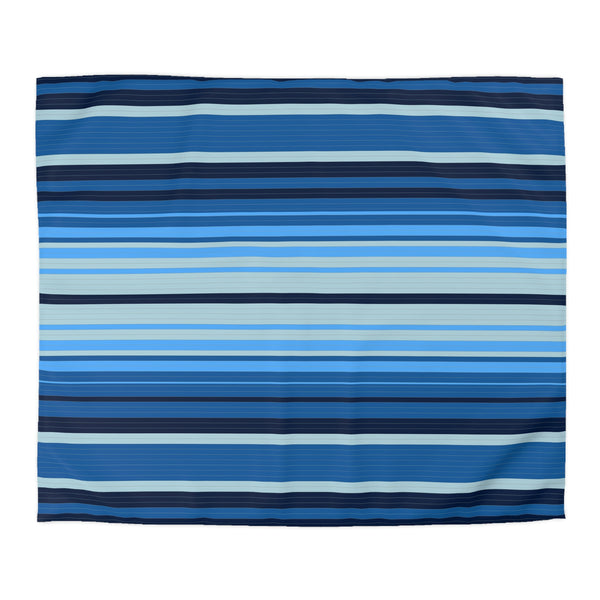 Sweetwater Striped Microfiber Duvet Cover, Bedroom Bedding Comforter Cover