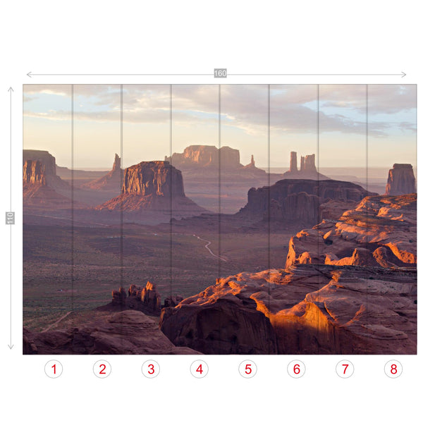 Wall Murals Wallpaper Desert Mounds Scenic Wall Decor, 4 Sizes