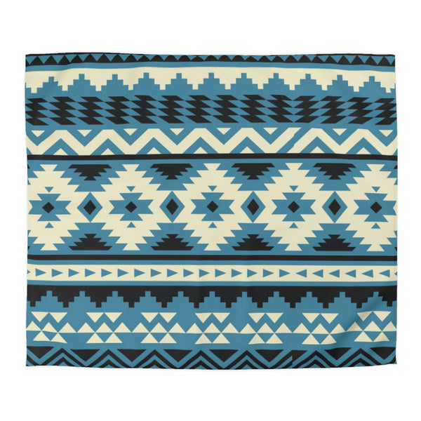 Colorado River Microfiber Duvet Cover, Southwestern Bedding Aztec Print