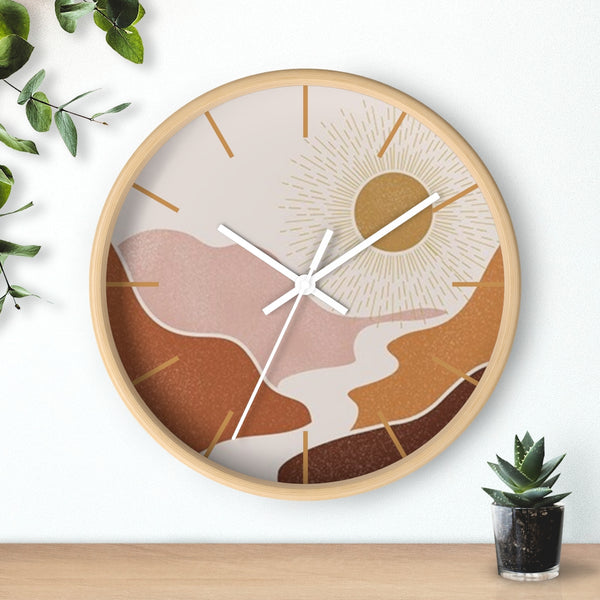 Wall Clock, Gifts, Clocks, Bohemian Desert, Modern, Time, Wall Decor, Midwest, Wood, Plexiglass, Decor, Home Decor,