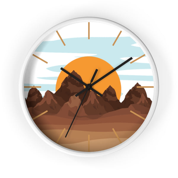 Sunrise Mountain Wall Clock