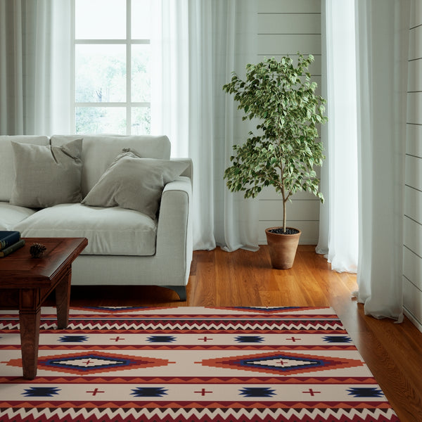 Valencia Valley Accent Rug Southwestern Area Rug Accent Rug Bohemian Decor Bedroom Living Room, 3 Sizes Available