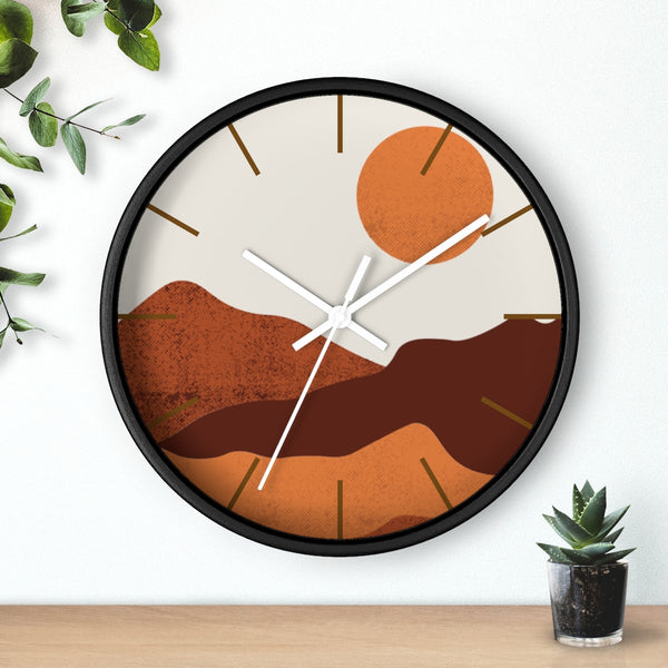 Wall Clock, Clocks, Midwest, Desert Theme, Wooden Clock, Time, Wall Decor