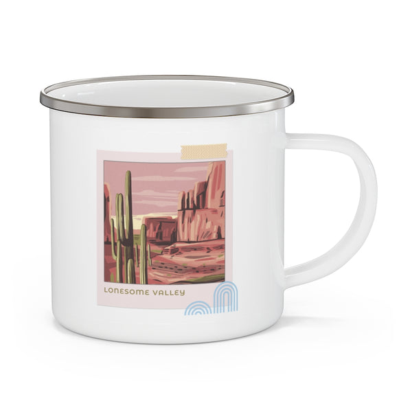 Lonesome Valley Camping Mug Midwest Gifts Travel Enamel Camping Mug Coffee Mug Tea Mug