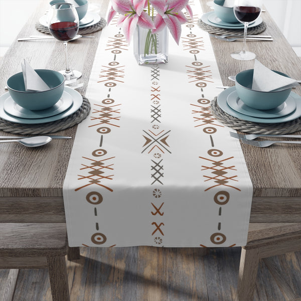 Table Runner Cotton or Polyester Two Sizes Bohemian Simplistic Runner for Table Serving Hosting Accessories