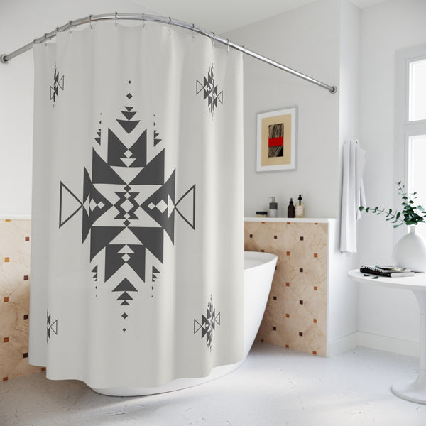 Shower Curtain Sand Dune Print Southwestern Aztec Lightweight Shower Curtain, Polyester