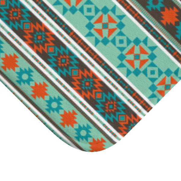 Bath Mat, Southwestern, Shower Mat, Boho Bath Mat
