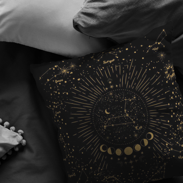 Accent Pillow, Celestial Zodiac Throw Pillow