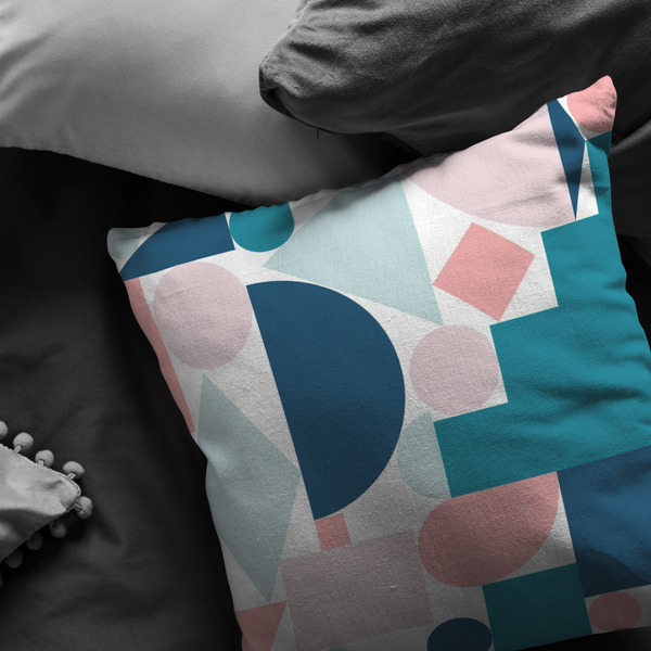 Retro Abstract Accent Pillow