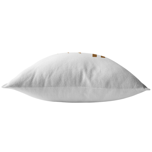 Accent Pillow, Geo Triangle Terra Cotta Brown & White