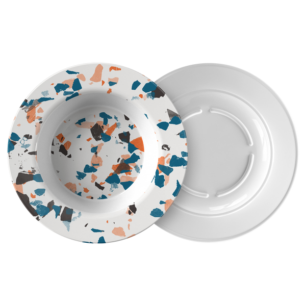 Speckled Abstract Dinner Bowl