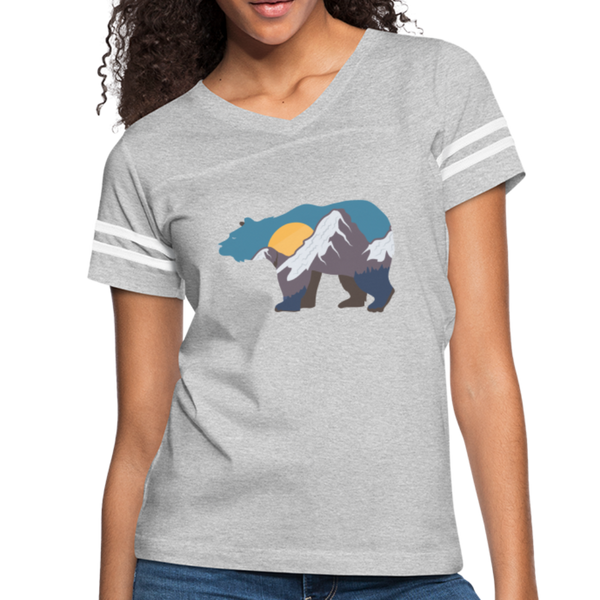 Women’s Vintage Sport T-Shirt - heather gray/white