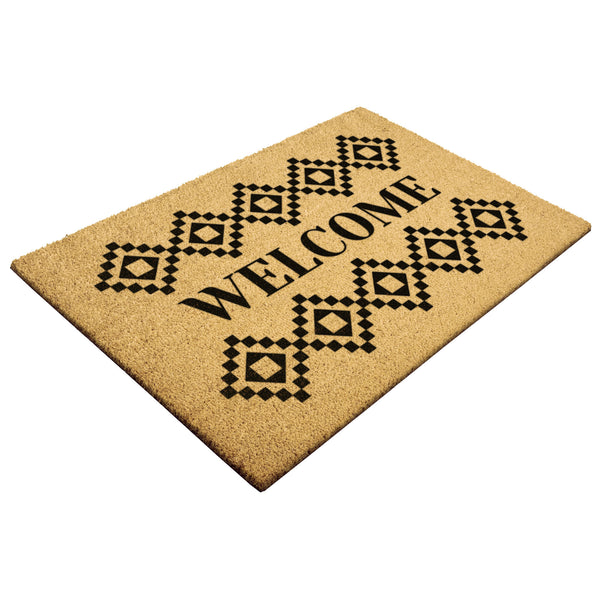 Southwestern Welcome Mat, Heavy Duty Coir Bristle