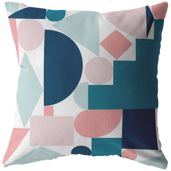Retro Abstract Accent Pillow