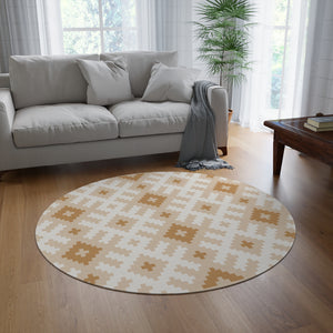 Sand Plains Southwestern Bohemian Round Rug, One Size