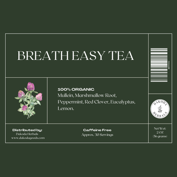 Breathe Easy Herbal Tea Blend: Loose Leaf, Support for Clear & Healthy Respiratory Function
