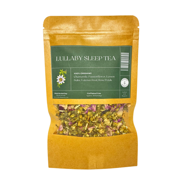 Mezcla de té Lullaby Sleep: té de hierbas relajante para un sueño reparador