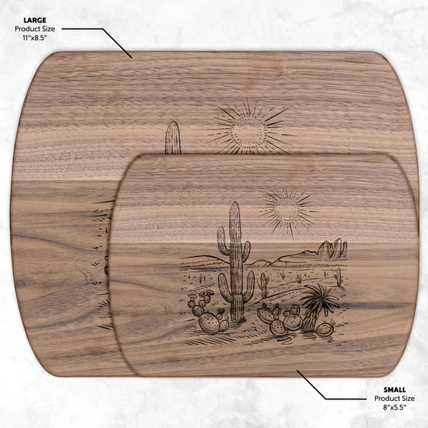 Maple Wood Cutting Board Two Sizes Walnut Wood Serving Board