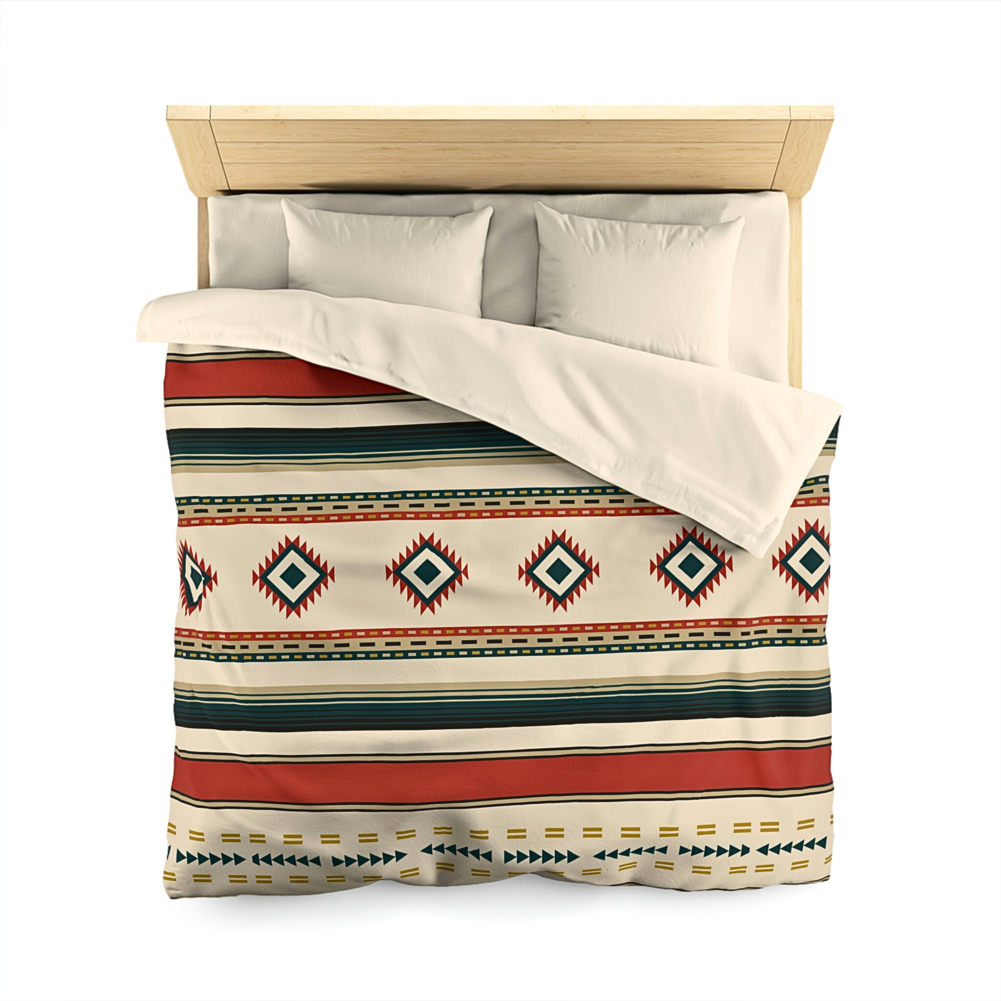 Duvet Cover for Comforter Sunrise Canyon Microfiber Duvet Cover, Farmhouse Southwestern Bedding Decor, Queen & Twin