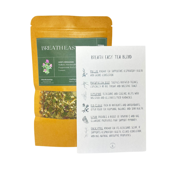 Breathe Easy Herbal Tea Blend: Loose Leaf, Support for Clear & Healthy Respiratory Function