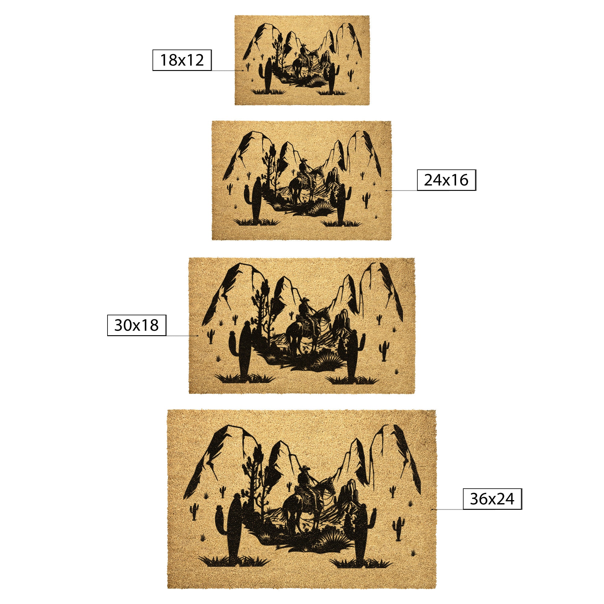 Western Welcome Mat Desert Doormat