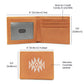 Premium Graphic Leather Wallet: Handcrafted Full Grain Cowhide Bifold for a Unique & Timeless Gift