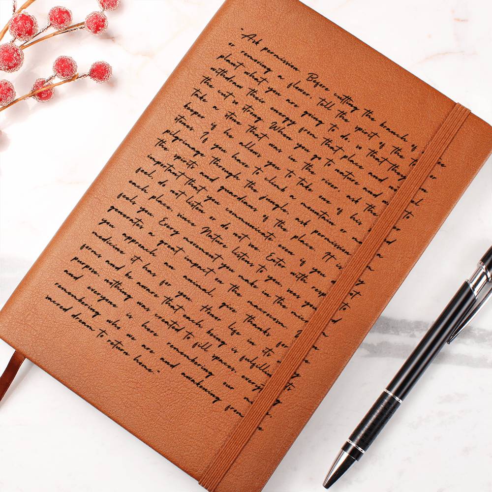 Spiritualism Journal, Vegan Leather - Nature Spirits Journal