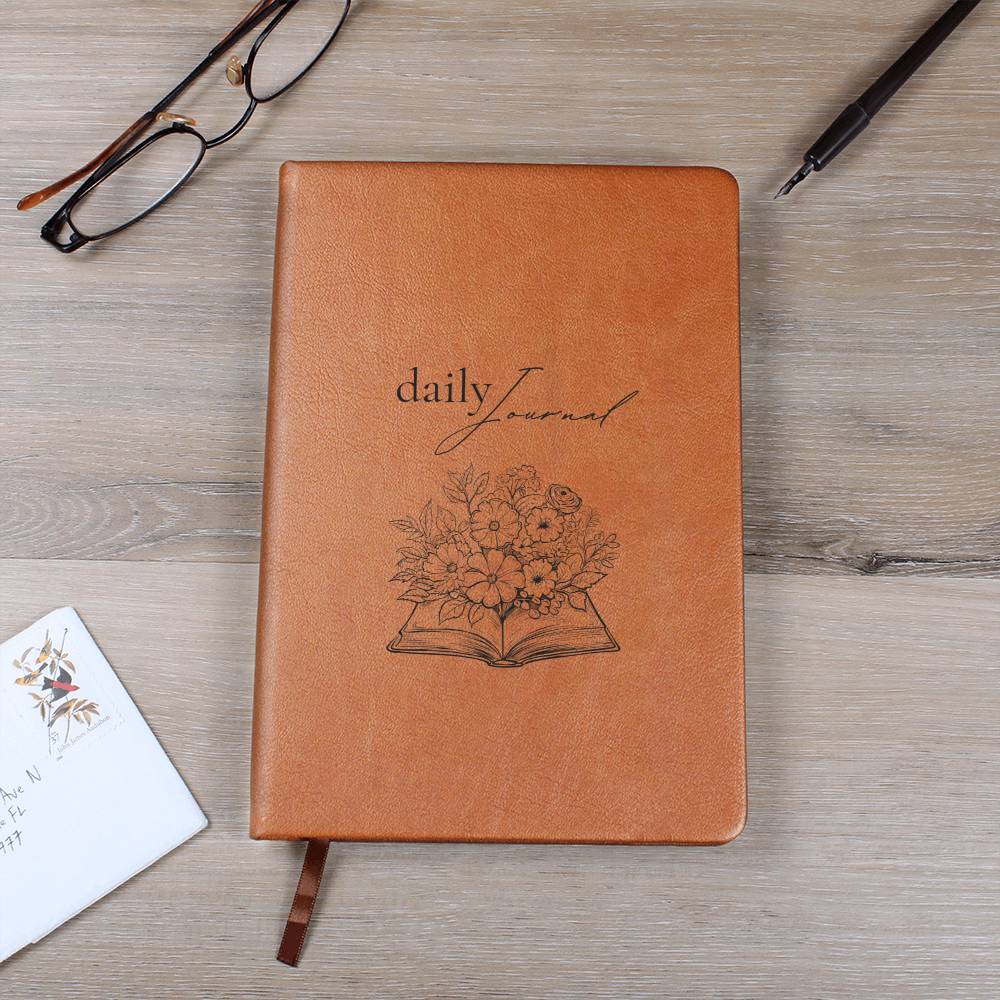Bookworm Gift for Writers Vegan Leather Journal