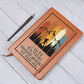 Leather Journal Notebook - I Have Traveled Through Madness to Find Me