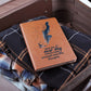Leather Writing Journal - With the New Day Comes New Strength and New Thoughts