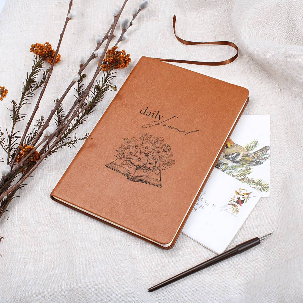 Bookworm Gift for Writers Vegan Leather Journal