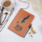 Leather Writing Journal - With the New Day Comes New Strength and New Thoughts