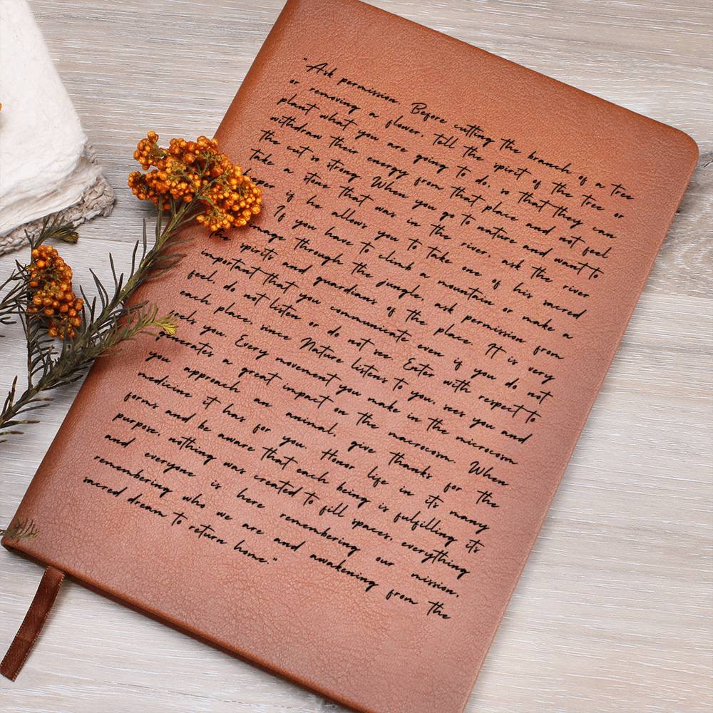 Spiritualism Journal, Vegan Leather - Nature Spirits Journal