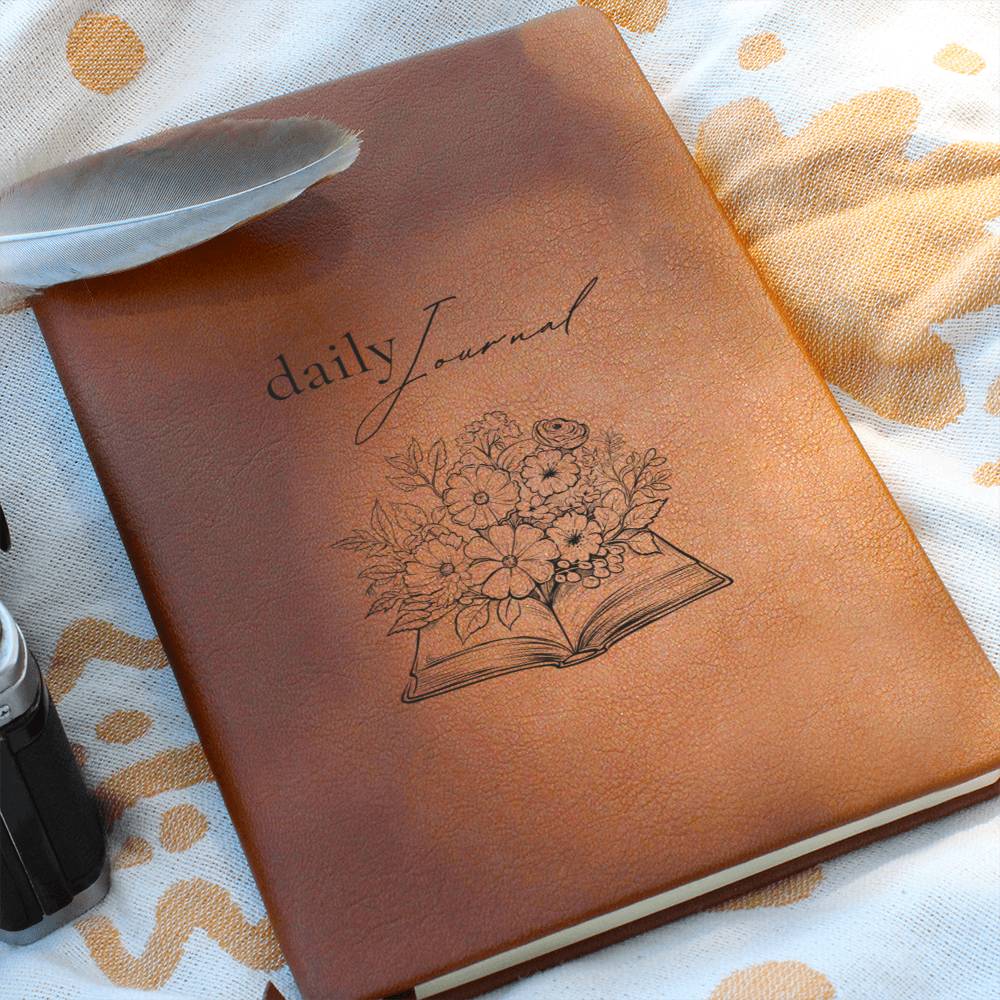 Bookworm Gift for Writers Vegan Leather Journal