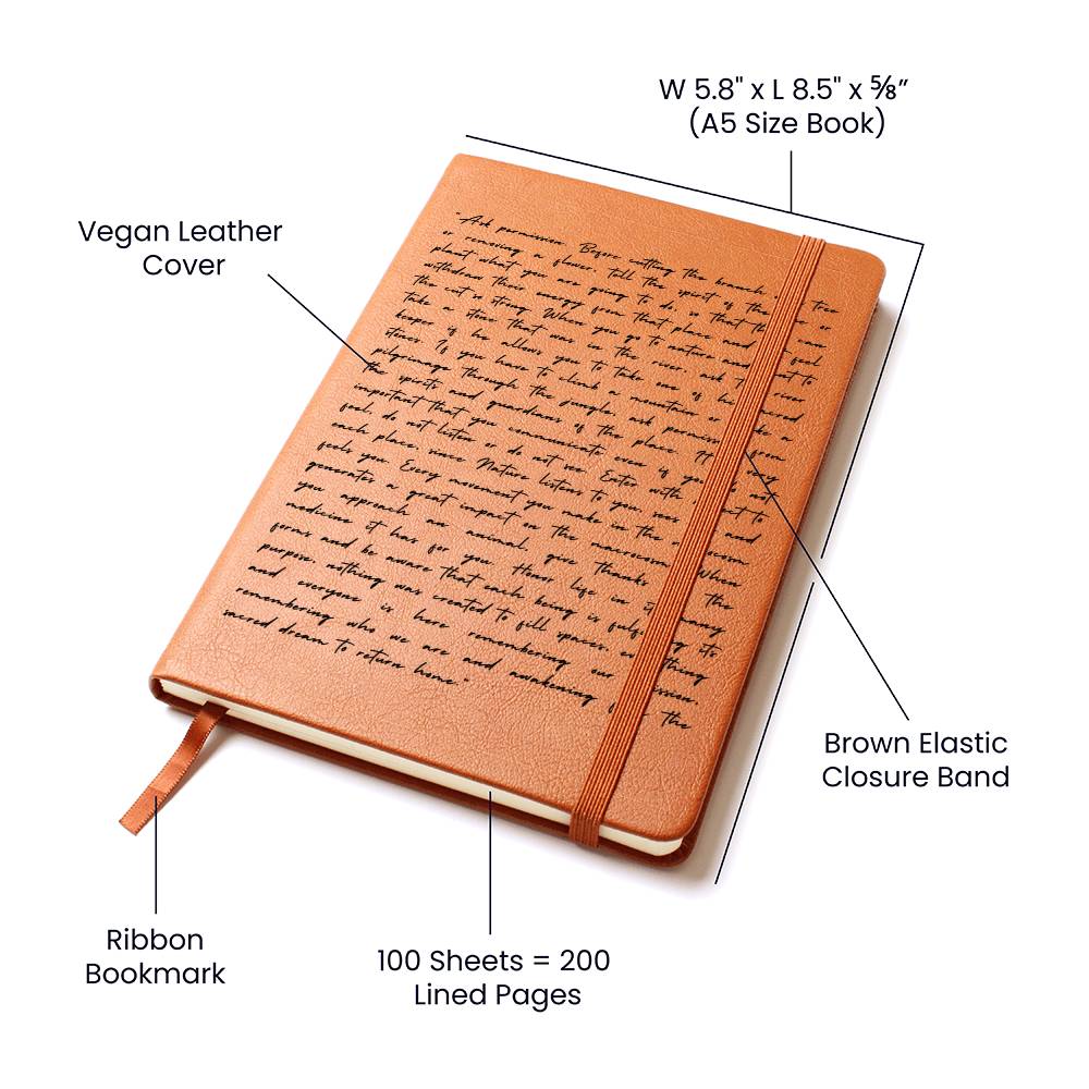 Spiritualism Journal, Vegan Leather - Nature Spirits Journal