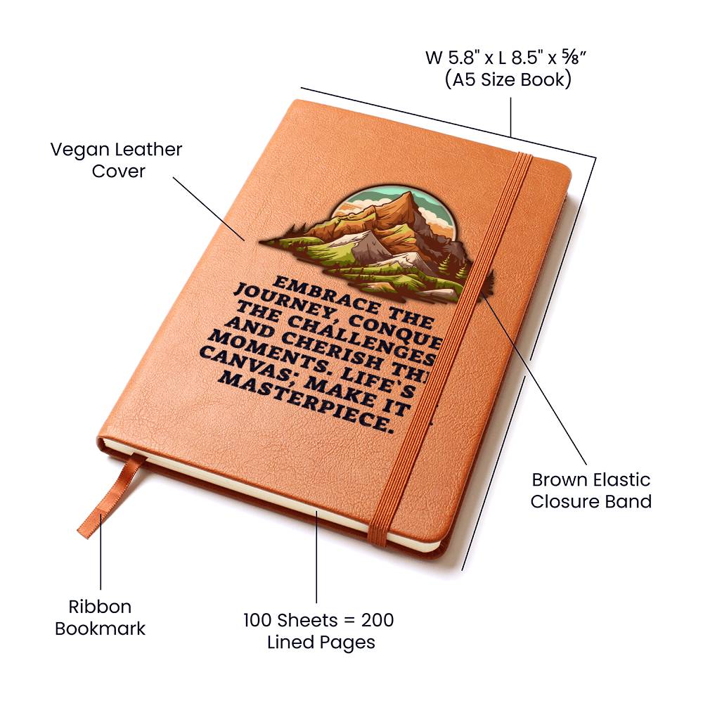 Embrace the Journey Notebook Journal for Self Discovery