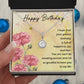 Birthday Gifts for Her Necklace Jewelry Gift for Friend Message Card