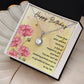 Birthday Gifts for Her Necklace Jewelry Gift for Friend Message Card