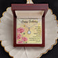 Birthday Gifts for Her Necklace Jewelry Gift for Friend Message Card