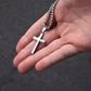 Dad Gifts for Father's Day Gifts Cross Necklace Personalized Engraving on Back