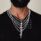Dad Gifts for Father's Day Gifts Cross Necklace Personalized Engraving on Back
