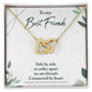 Best Friend Gifts for Friend, Miles Apart We Are Friends Connected by Heart
