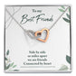 Best Friend Gifts for Friend, Miles Apart We Are Friends Connected by Heart