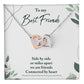 Best Friend Gifts for Friend, Miles Apart We Are Friends Connected by Heart
