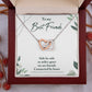 Best Friend Gifts for Friend, Miles Apart We Are Friends Connected by Heart